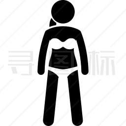 穿着泳衣的女人图标