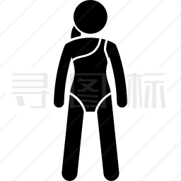 穿着泳衣的女人图标