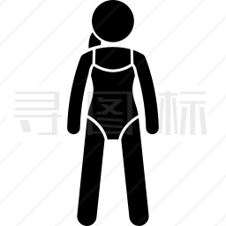 穿着泳衣的女人图标