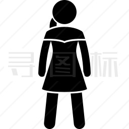 穿着裙子的女人图标