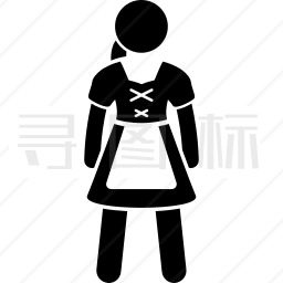 穿着裙子的女人图标