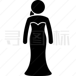 穿着裙子的女人图标