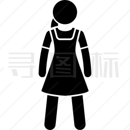 穿着裙子的女人图标