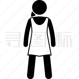 穿着裙子的女人图标