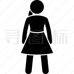 穿着裙子的女人图标