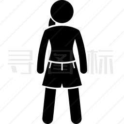 穿短裤的女人图标