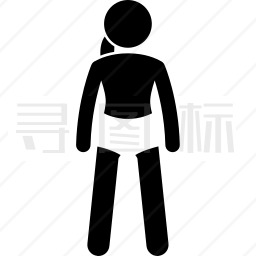 穿着内衣的女人图标