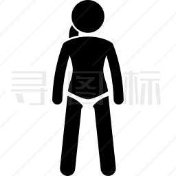 穿着内衣的女人图标