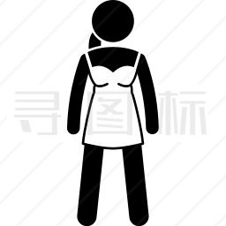 穿着内衣的女人图标