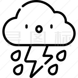 雷阵雨图标