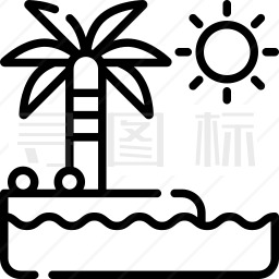 海滩图标