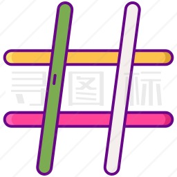 井字标签图标