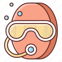 水肺潜水图标