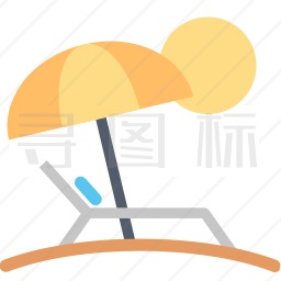 沙滩椅图标