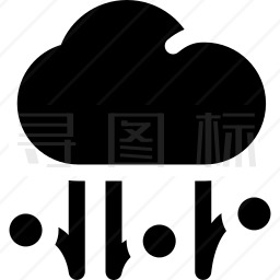 冰雹图标