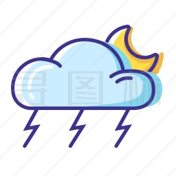 雷雨图标