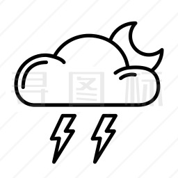 雷雨图标