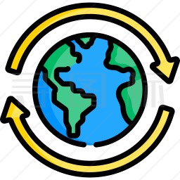 地球自转图标