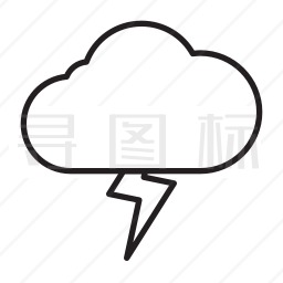 打雷图标