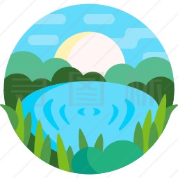 池塘图标