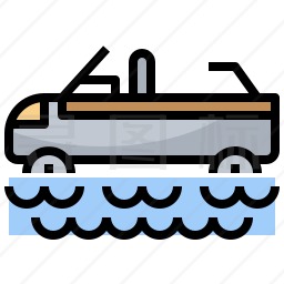 水陆两用车图标
