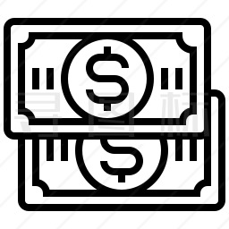 美元纸币图标