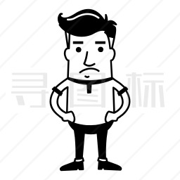 恼怒的男人图标