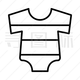 婴儿服装图标