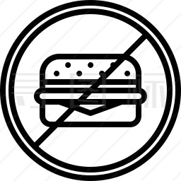 不吃汉堡包图标
