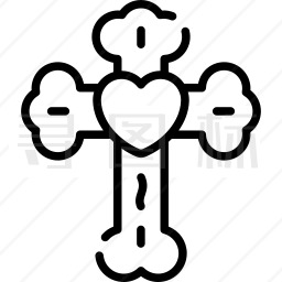 天主教十字架怎么画图片