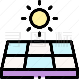太阳面板图标