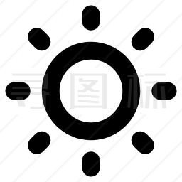 太阳图标 有svg Png Eps格式 寻图标