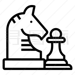 国际象棋儿童手绘画图片