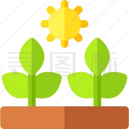 生长的植物图标