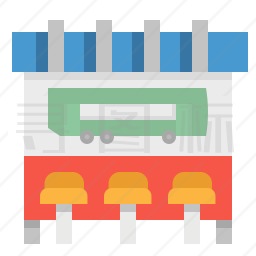 公共汽车站图标