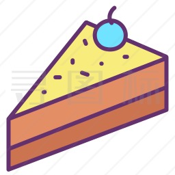 蛋糕切片图标