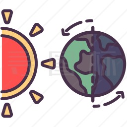 太阳与地球图标