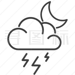 打雷图标