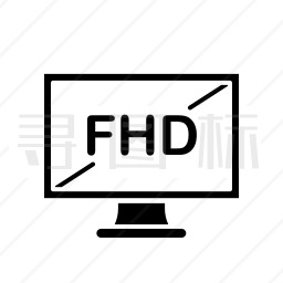 FHD显示器图标