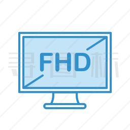 FHD显示器图标
