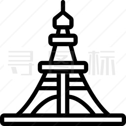 东京铁塔简笔画图片