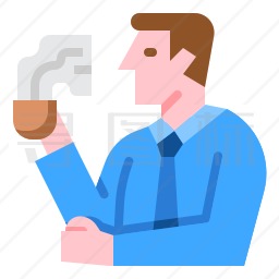 喝咖啡的男人图标