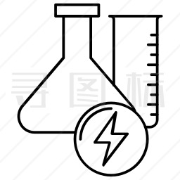 锥形瓶手绘图图片