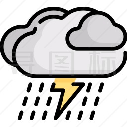 雷雨图标