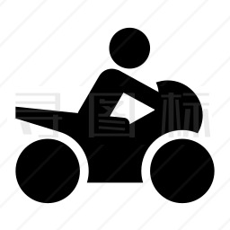 摩托车手图标