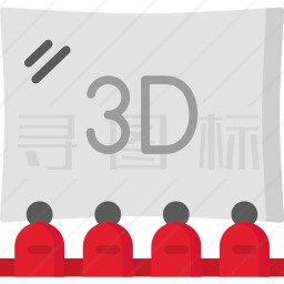 3D电影图标