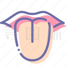 舌头简笔画 简单图片