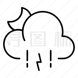 雷雨图标