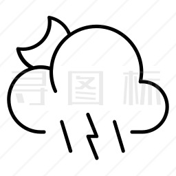 雷雨图标