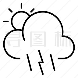 雷雨图标